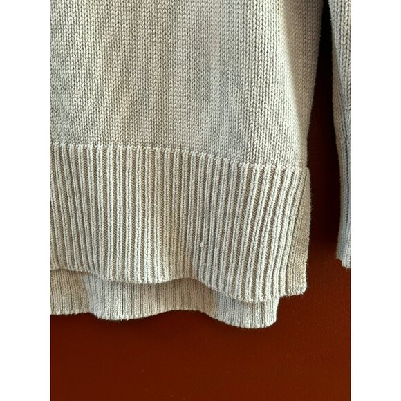 Haven Well Within Women's Fog Cowl Neck Knit Sweater Medium Pullover Light Gray - Picture 2 of 5